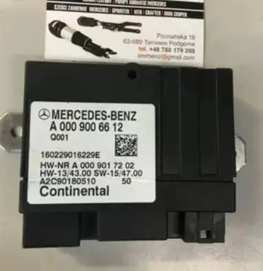 Mercedes-Benz C W205 Fuel injection pump control unit/module A0009006612 160229016229E A2C90180510