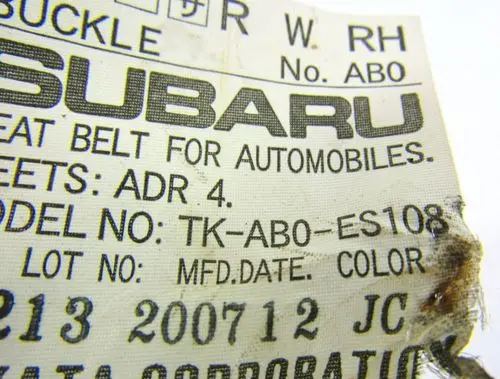 Subaru Legacy Rear seatbelt TKAB0ES108