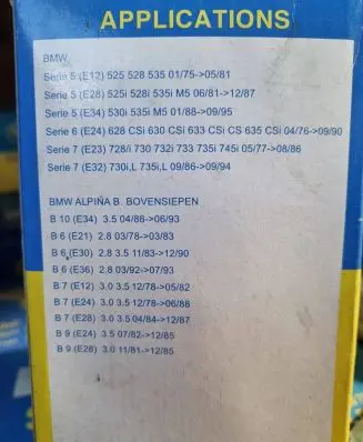 BMW 5 E34 Fuel filter SH401 OM517