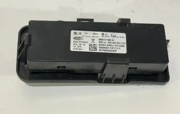 Peugeot 508 Bluetooth control unit module 9805947680
