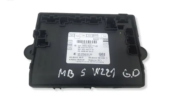 Mercedes-Benz S W221 Door control unit/module A0038207126 0507949103 A2214422132
