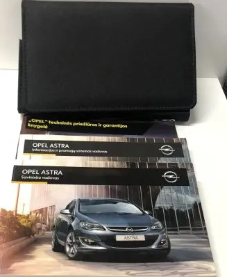 Opel Astra J Owners service history hand book 