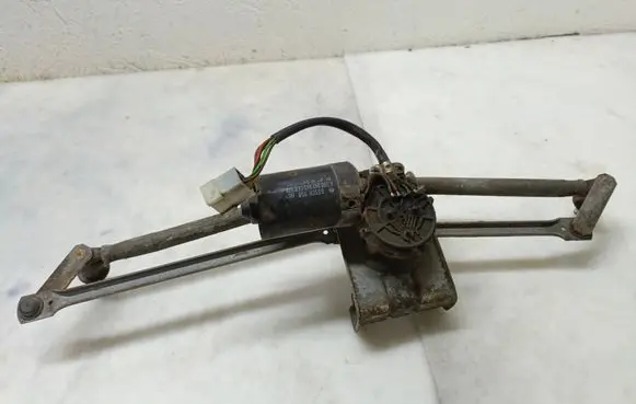 Front wiper linkage and motor