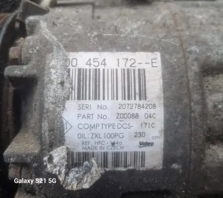 Renault Trafic II (X83) Air conditioning (A/C) compressor (pump) 8200454172E 2072784208 Z00088