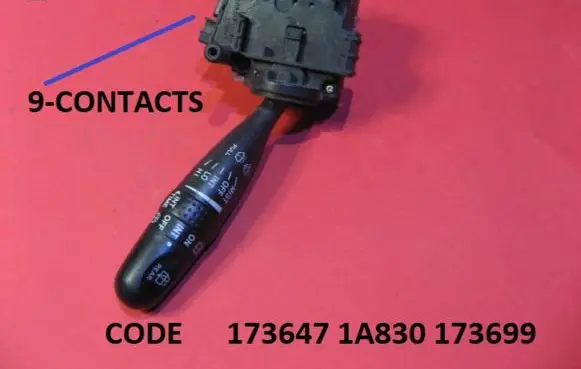 Toyota Verso Wiper control stalk 173647 1A830