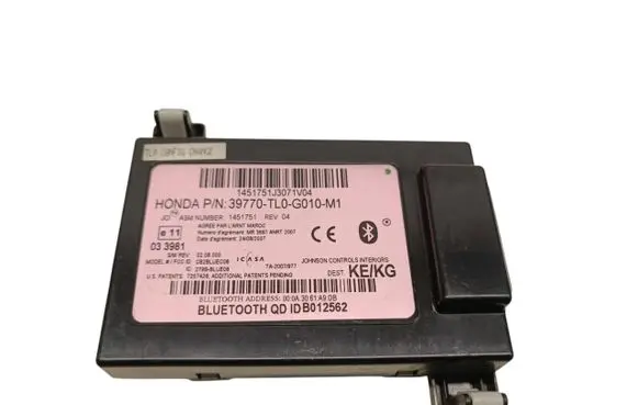 Honda Accord Bluetooth control unit module 39770TL0G010M1 1451751