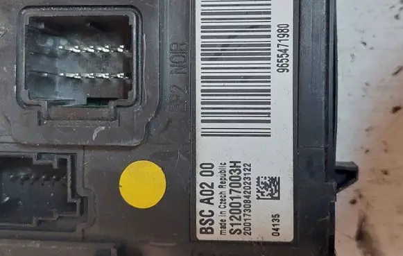 Peugeot 407 Comfort/convenience module 9655471980 BSCA0200 S120017003H