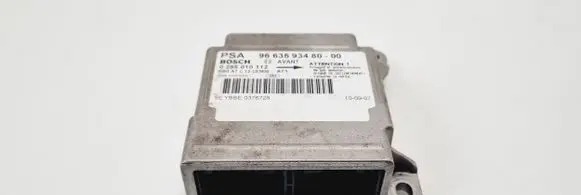 Peugeot 207 CC Airbag control unit/module 9663593480 0285010112 966359348000