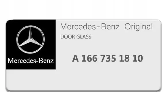 Mercedes-Benz ML W166 Sliding door window/glass A1667351810