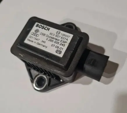 Audi A4 S4 B6 8E 8H ESP acceleration yaw rate sensor 8E0907637A 0011547 0265005245