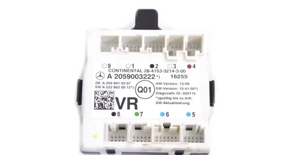Mercedes-Benz C W205 Door control unit/module A2059003222 A2229020012