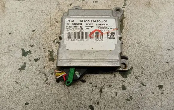Peugeot 207 Airbag control unit/module 9663593480 0285010112 E0589868
