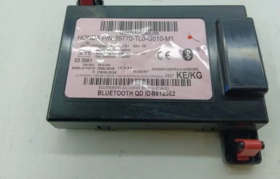 Honda Accord Bluetooth control unit module 39770TL0G010