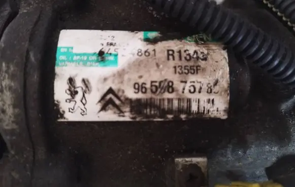 Peugeot 207 Air conditioning (A/C) compressor (pump) 9659875780 1355F 4861R1340