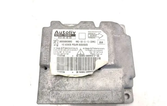 Peugeot 407 Airbag control unit/module 603554600 9655880880