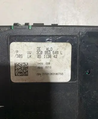 Volkswagen PASSAT B6 Steering angle sensor 3C0953549L 05113842 01101063180705