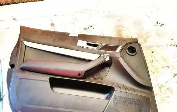 Front door card panel trim
