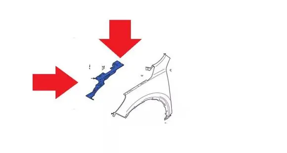 Fender mounting bracket