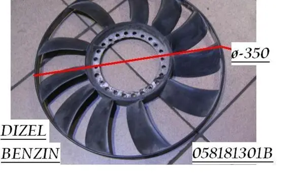 Volkswagen PASSAT B5 Fan impeller 058181301B