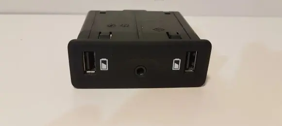 Renault Koleos II AUX in-socket connector 280237588R