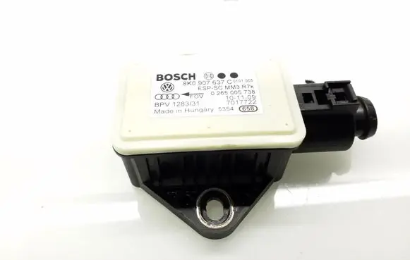 Audi A5 8T 8F ESP acceleration yaw rate sensor 8K0907637C 0265005738