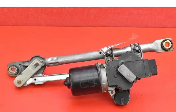 Front wiper linkage and motor