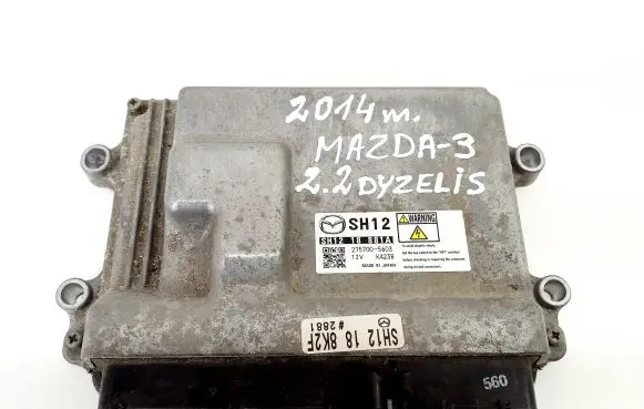 Mazda 3 II Engine control unit/module SH1218881A 2757005603