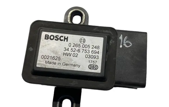 BMW X5 E53 ESP acceleration yaw rate sensor 6753694 34526753694 0265005248