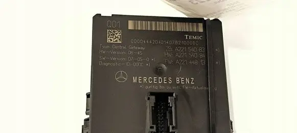 Mercedes-Benz S W221 Central body control module A221540842