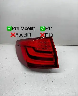 BMW 5 F10 F11 Rear/tail lights 7203233 17346201 63217203233