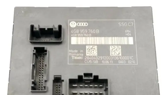 Audi A6 S6 C7 4G Central body control module 4G8959760B