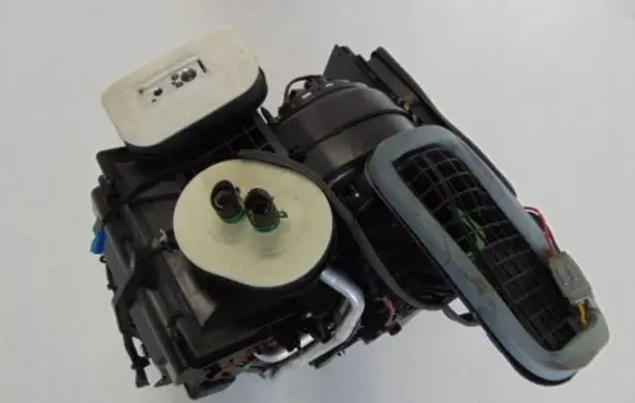 Interior heater climate box assembly