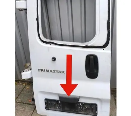 Renault Trafic II (X83) Number plate light 8200434687 93854773
