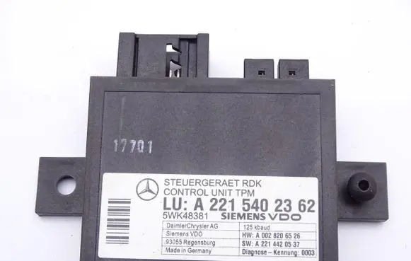 Mercedes-Benz S AMG W221 Tire pressure control unit A2215402362 GBIMPORT