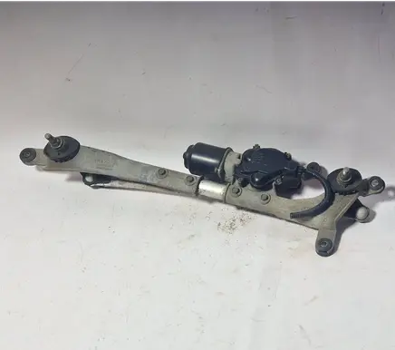 Front wiper linkage and motor