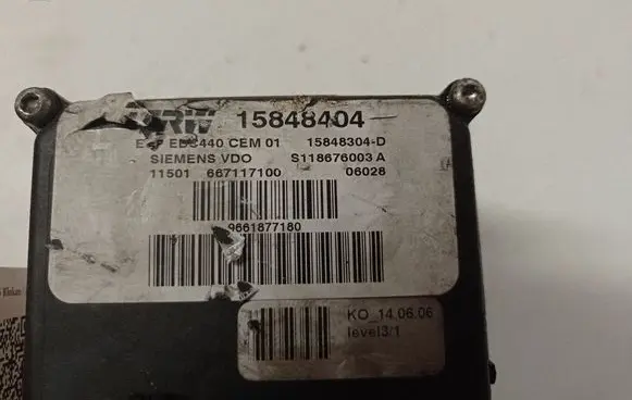 Peugeot 407 ABS Pump 15848404 15848304D S118676003A