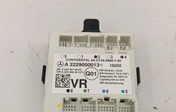 Mercedes-Benz C W205 Door control unit/module A2229000013