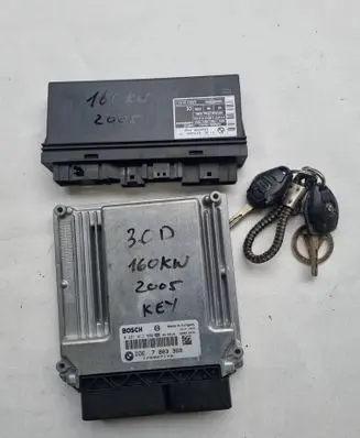 BMW 5 E60 E61 Engine ECU kit and lock set 1039S16472 7803369 0281013500