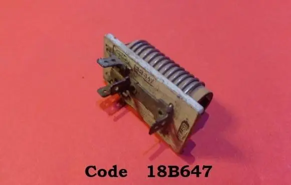 Ford Escort Heater blower motor/fan resistor 18B647