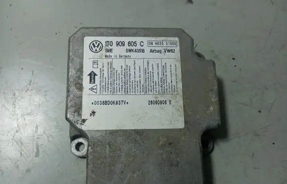 Volkswagen Touran I Airbag control unit/module 1T0909605C 5WK43518 09H025S1500