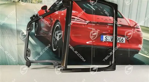 Porsche Cayenne (9PA) Rear door window/glass frame 95553335406