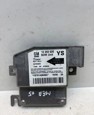 Opel Meriva A Airbag control unit/module 13203620 327963935 YST0143946G