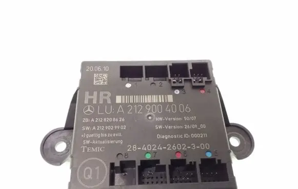 Mercedes-Benz E W212 Door control unit/module A2129004006 A2128208626 A2129029902