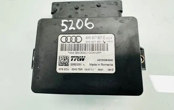 Audi A7 S7 4G Hand brake control module 4H0907801E 4H0907801A A2C53383282