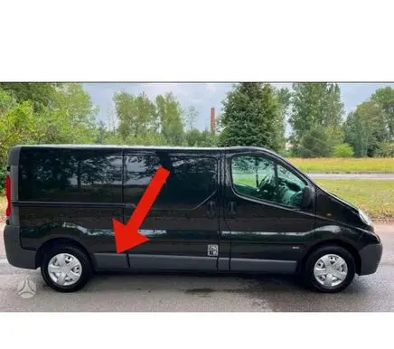 Opel Vivaro Rear fender molding trim 8200326368 93852552 8200036095
