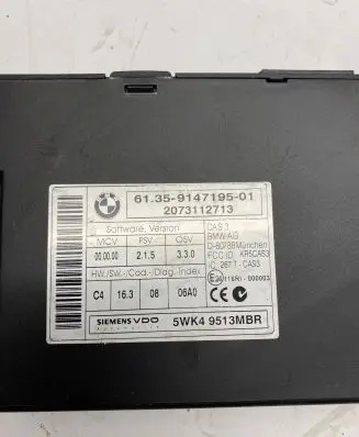 BMW 3 E90 E91 Central body control module 914719501