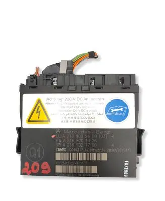 Mercedes-Benz S W221 Seat control module A2169002600 A2168204326 A2169021700