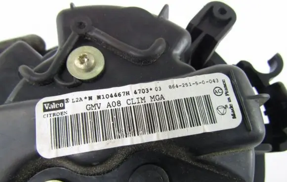 Peugeot 1007 Heater fan/blower