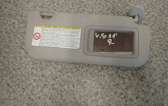 Toyota Verso Sun visor