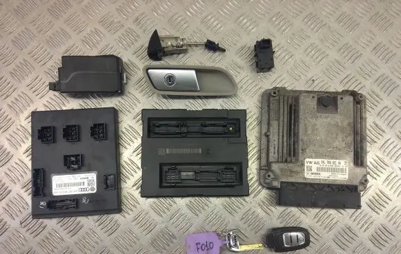 Audi A6 S6 C7 4G Engine ECU kit and lock set 04L907309AA 0281033073 04L906021HA
